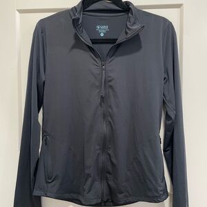 Carve Designs Black Zip Up Swim Cover Up